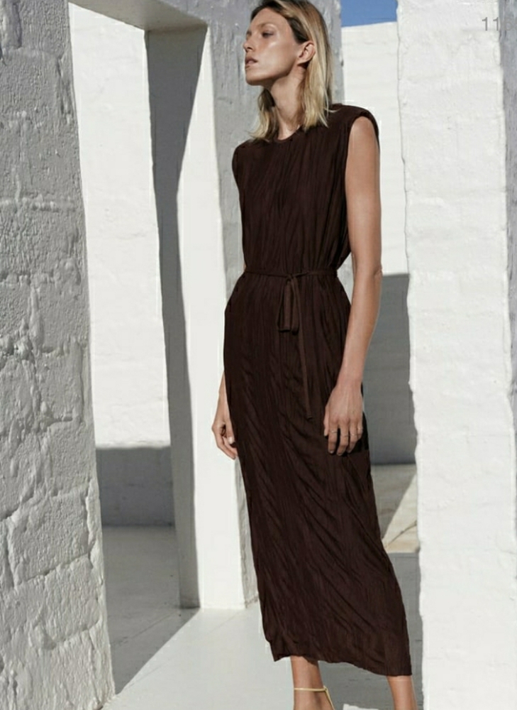 Zara wrinkle look maxi
